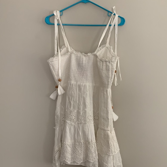 LoveShackFancy Olani Mini Dress in Ivory White - Picture 11 of 11